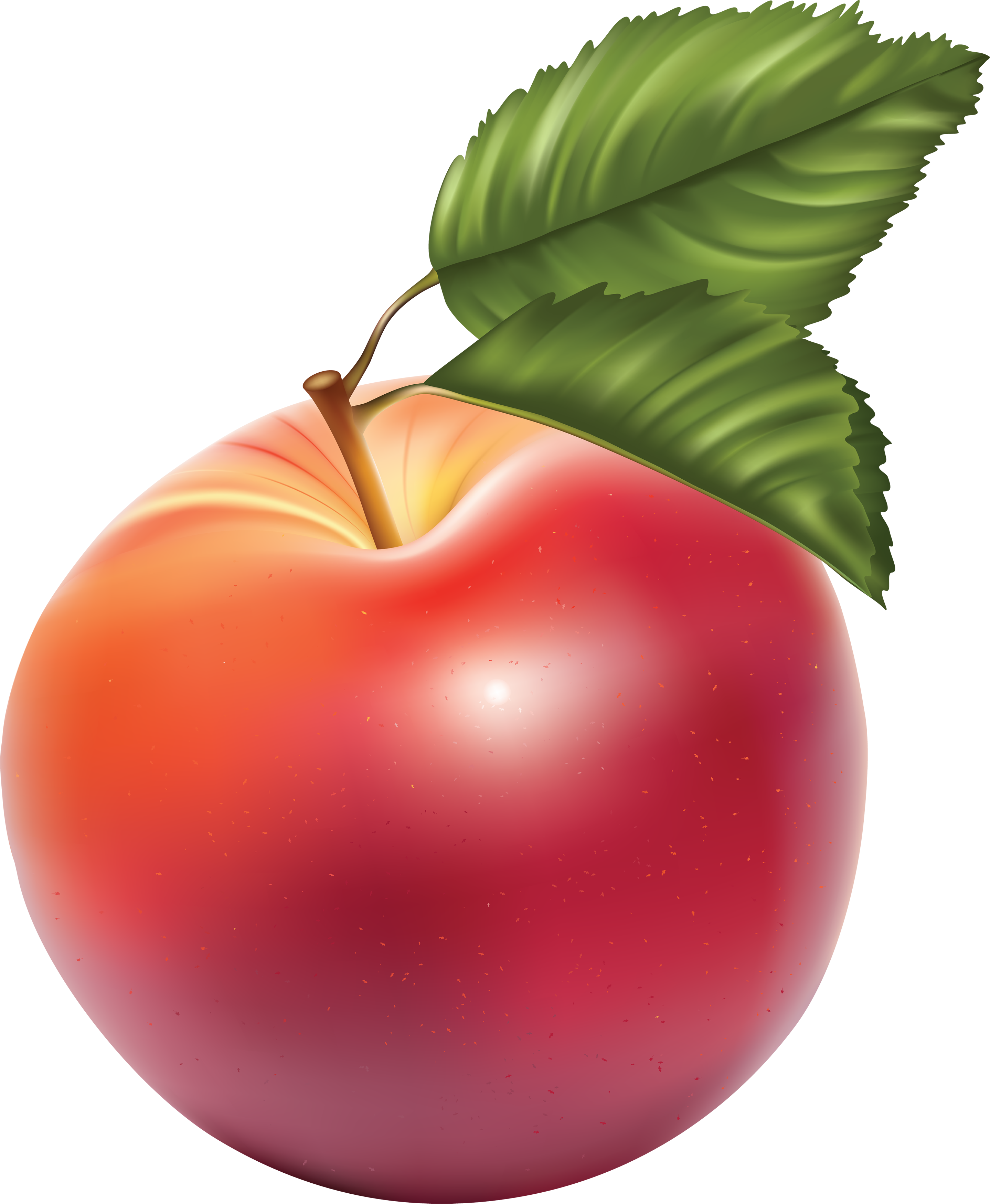 赤いリンゴのレンダリング画像