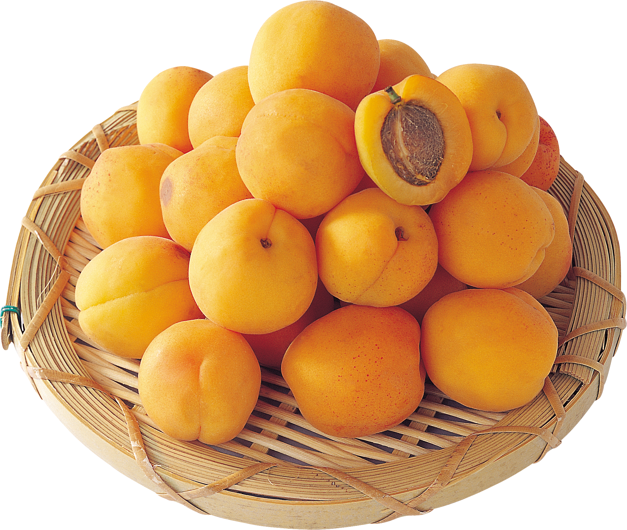 在板材的许多杏子