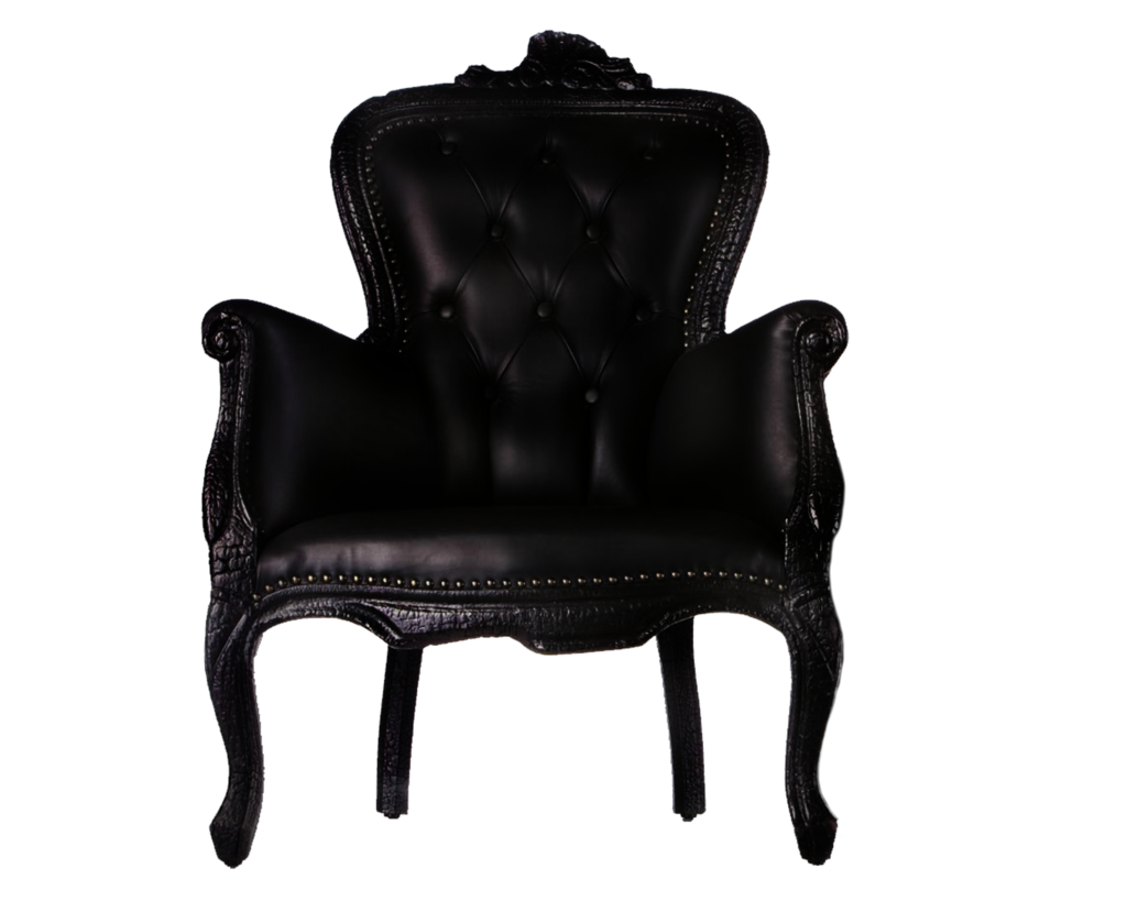 Czarny fotel
