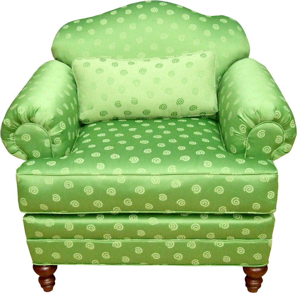 Ghế bành màu xanh lá cây