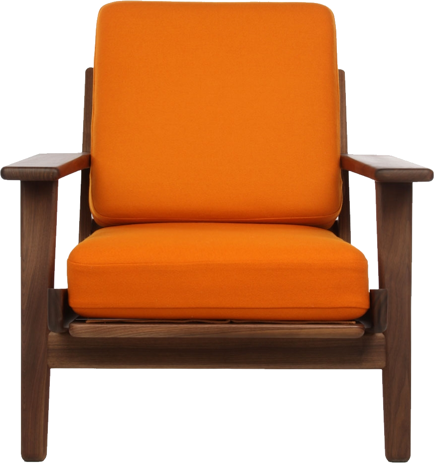 Ghế bành màu cam