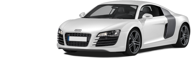 Audi R8 blanche