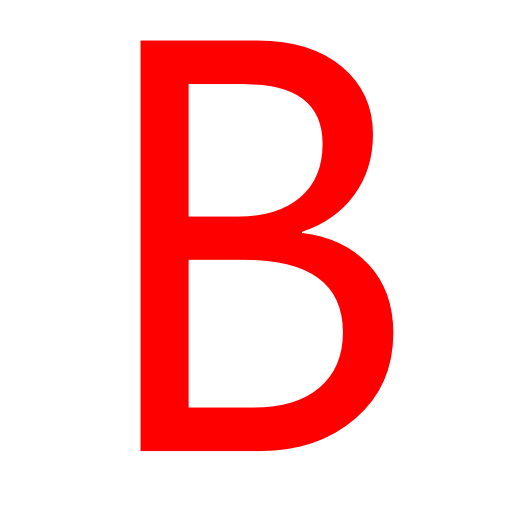 文字B