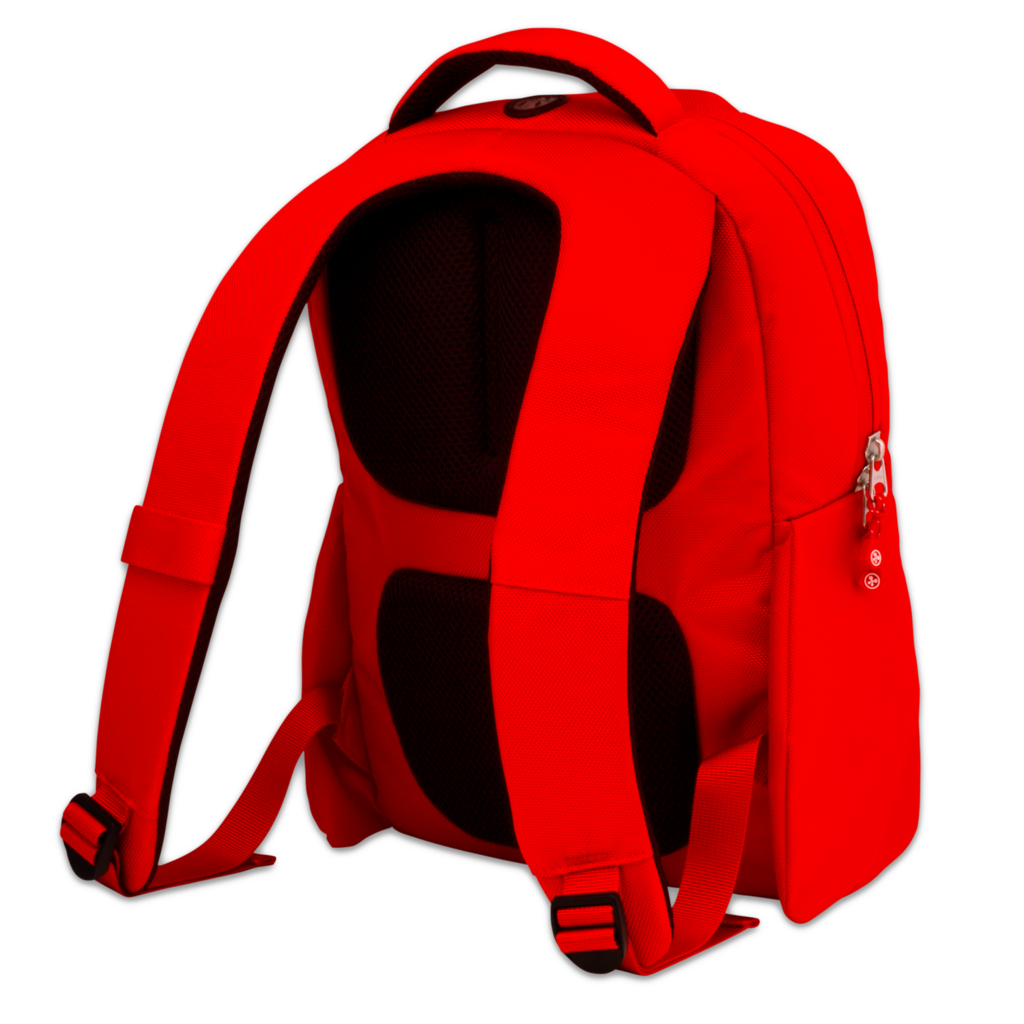 กระเป๋าเป้สีแดง