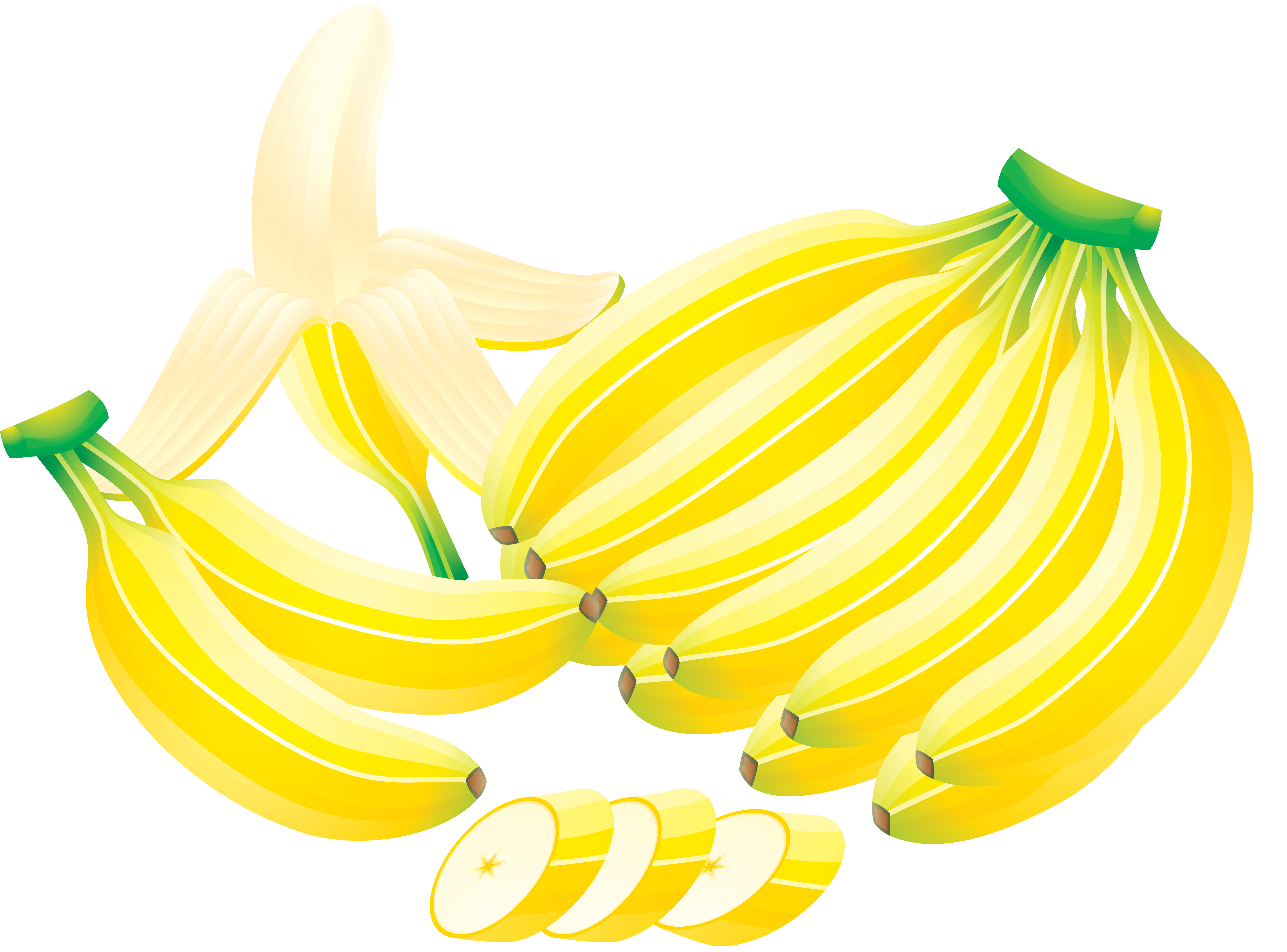 用刀切开的香蕉