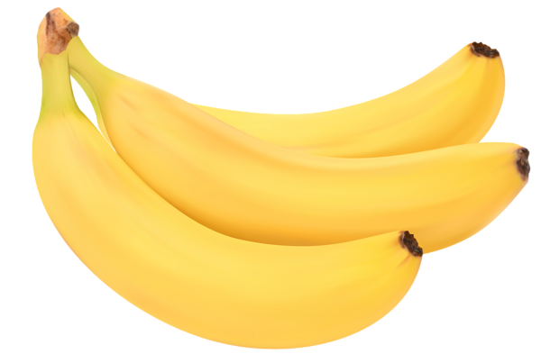 3 żółte banany