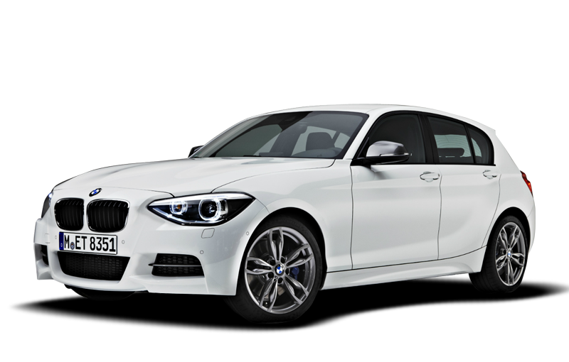 Białe BMW serii 1