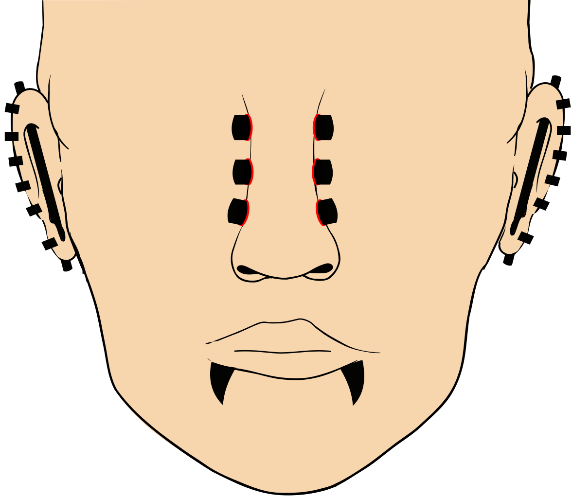 Piercing em parte do corpo