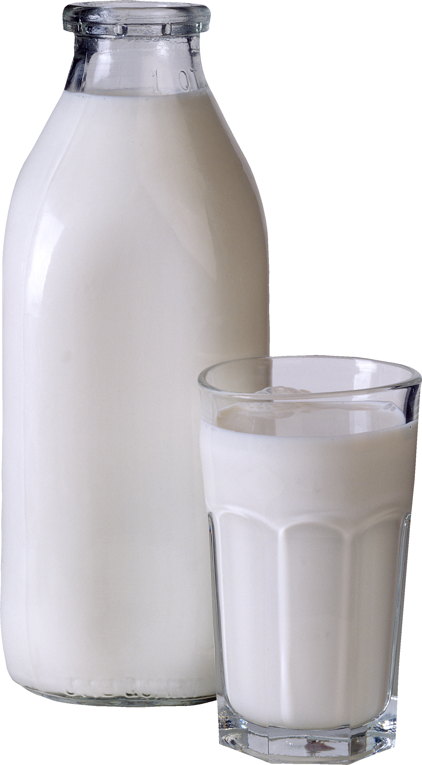 Garrafa de vidro de leite