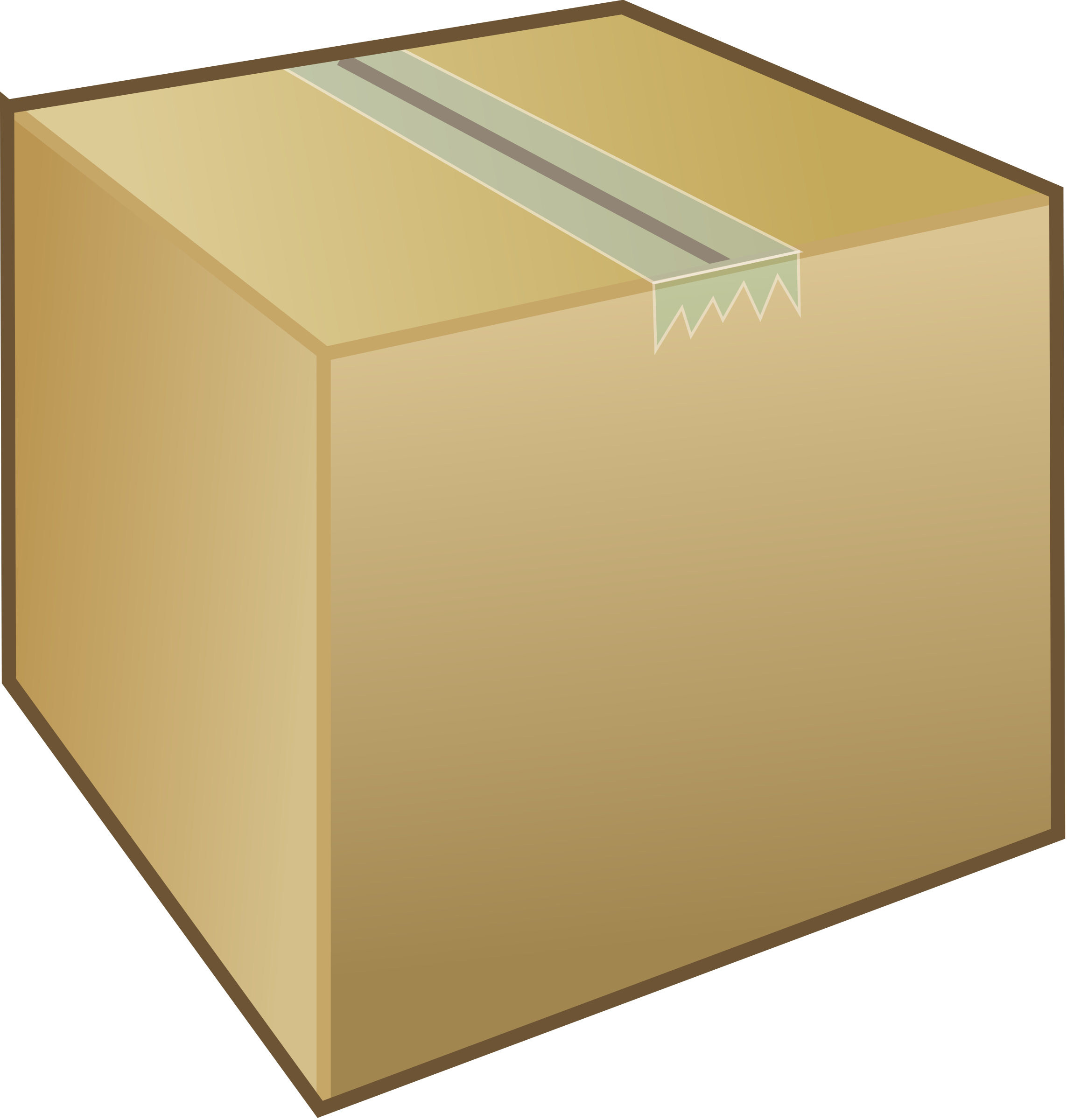 गत्ते के डिब्बे का बक्सा