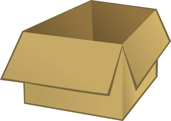 गत्ते के डिब्बे का बक्सा