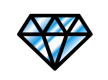 Icône de diamant bleu