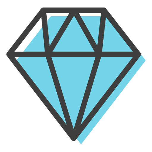 Icona diamante blu
