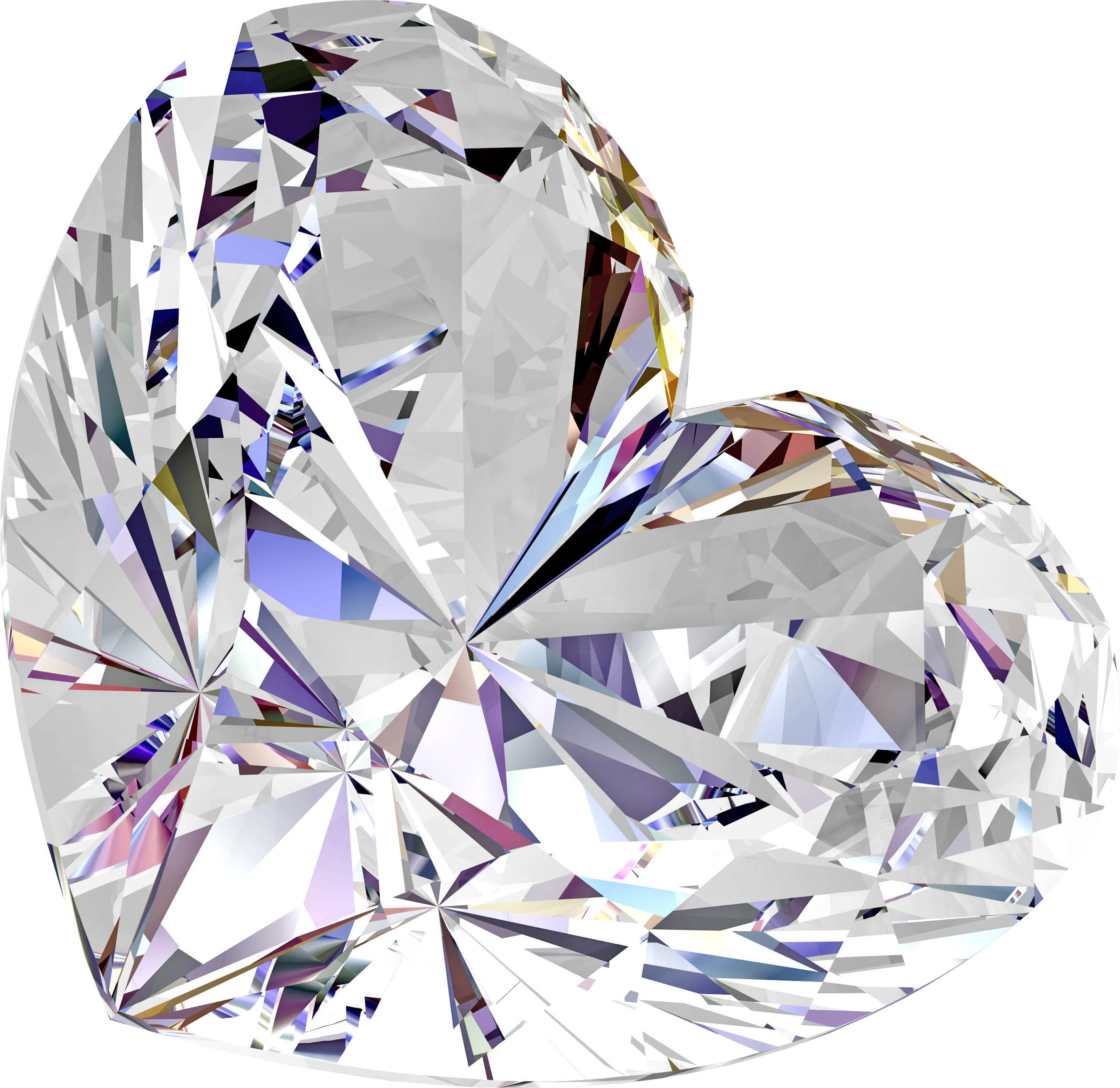 Diamante em forma de coração