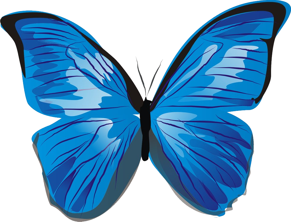 Niebieski motyl