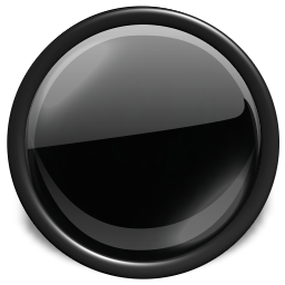 Czarny okrągły przycisk