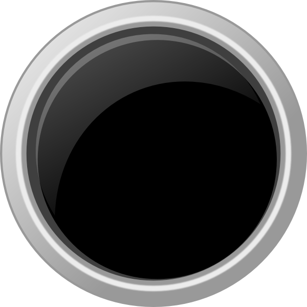 Schwarzer runder Knopf