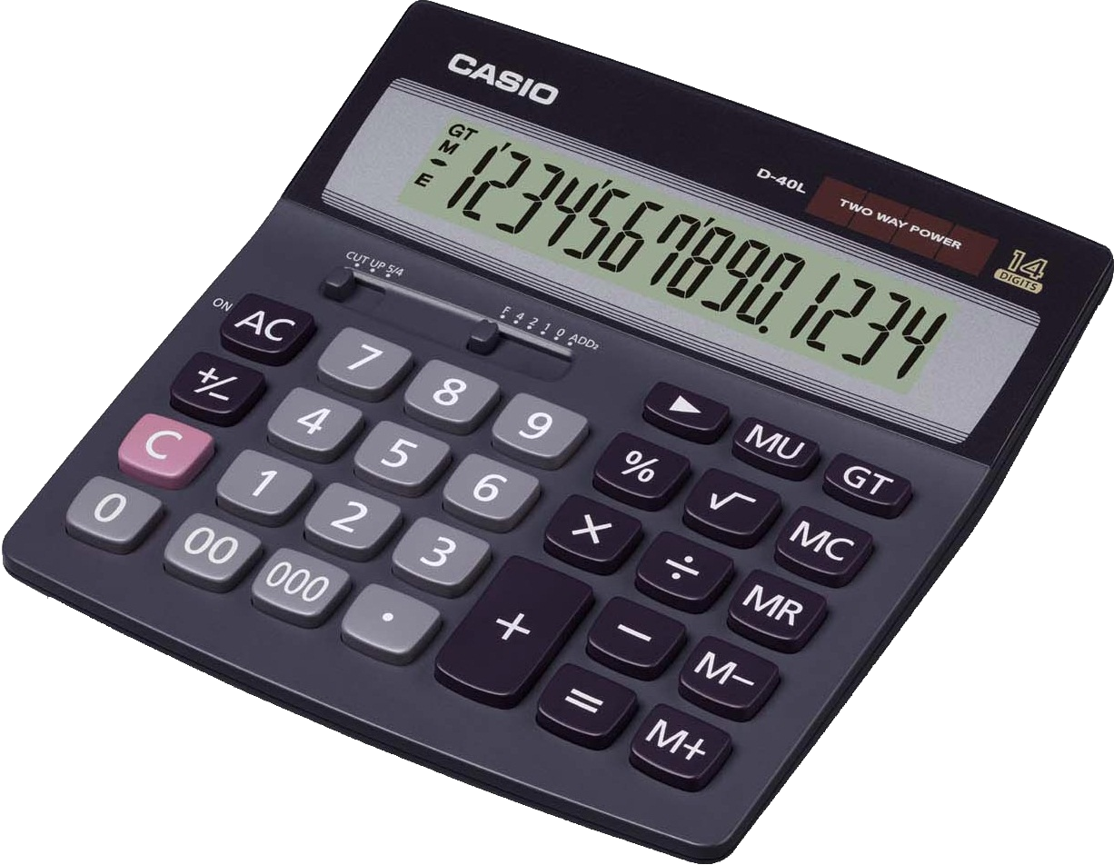 Czarny kalkulator