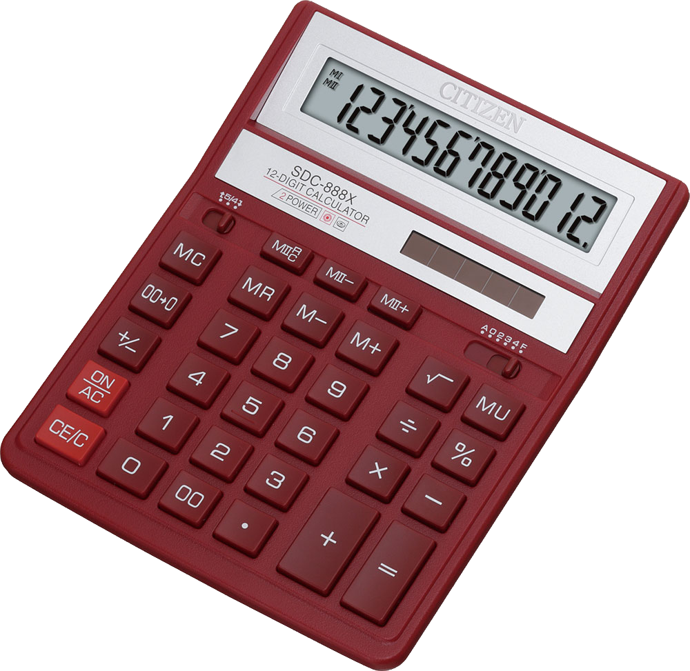 Czerwony kalkulator