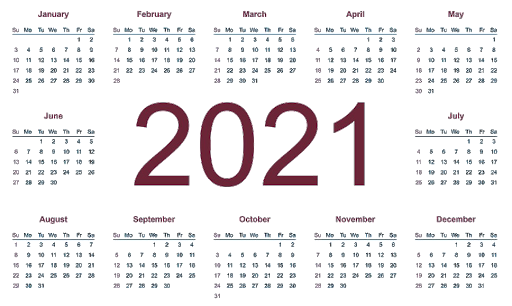 Năm 2021 dương lịch