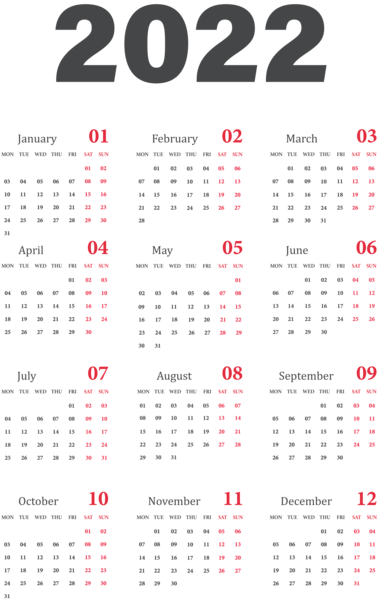 Kalendarz 2022