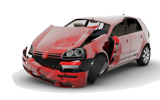 Kecelakaan mobil (mobil rusak)