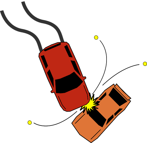 Acidente de carro (carro naufragado)