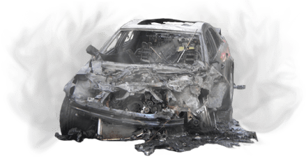Wypadek samochodowy (rozbity samochód)