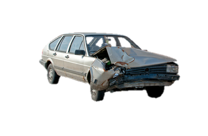 Kecelakaan mobil (mobil rusak)