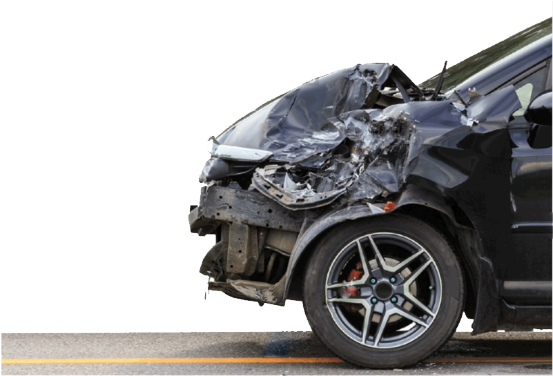 Incidente d'auto (auto distrutta)