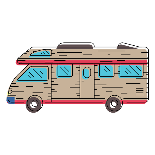 Caricature de camping-car