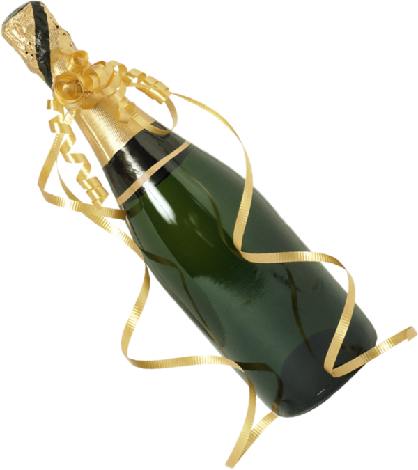 Une bouteille de champagne