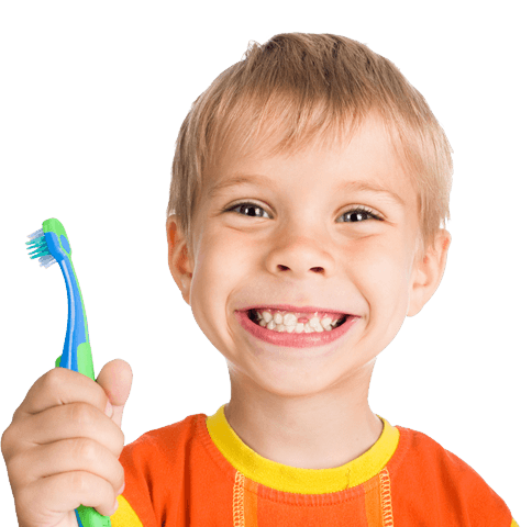 Garotinho, criança, garotinho escovando os dentes