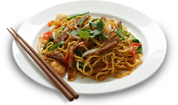चीनी भोजन, भोजन, तले हुए नूडल्स