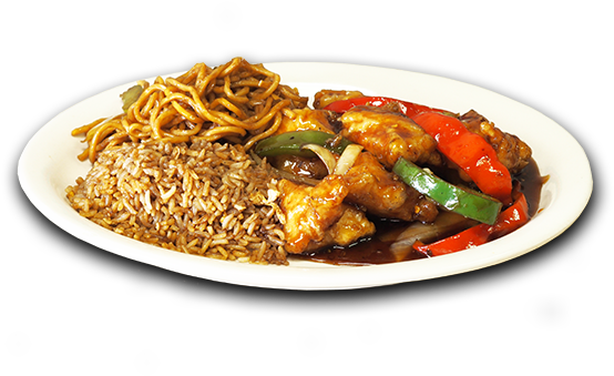 チャーハンと麺、中華料理、食べ物
