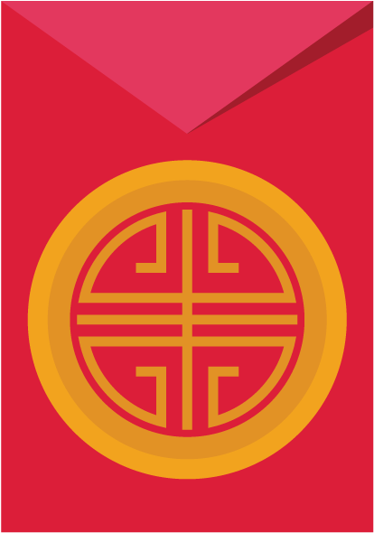 Pacchetti rossi per il capodanno cinese e il capodanno