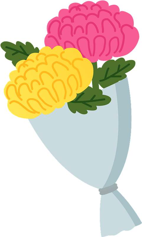 Clipart Bouquet de chrysanthèmes