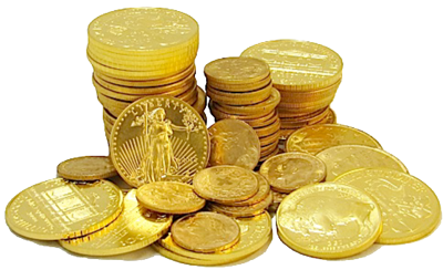 Moedas, moedas de ouro
