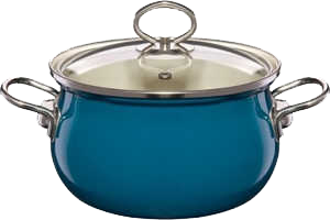 青いスープ鍋