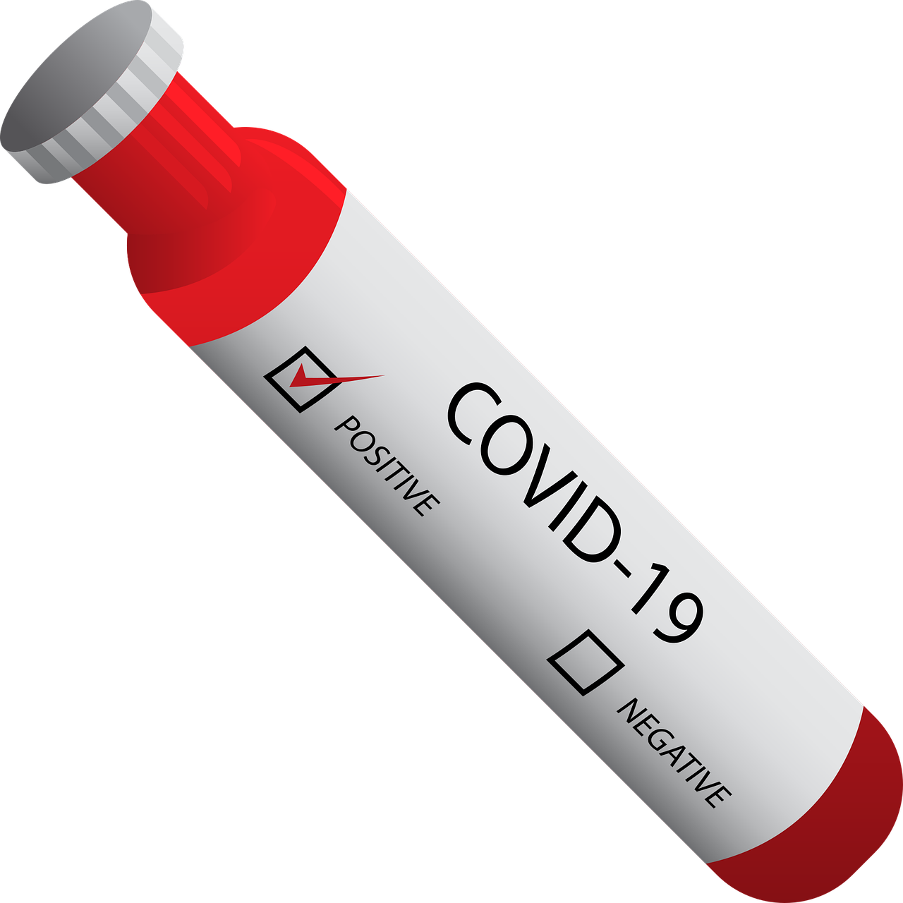 新しいコロナウイルス、COVID-19陽性