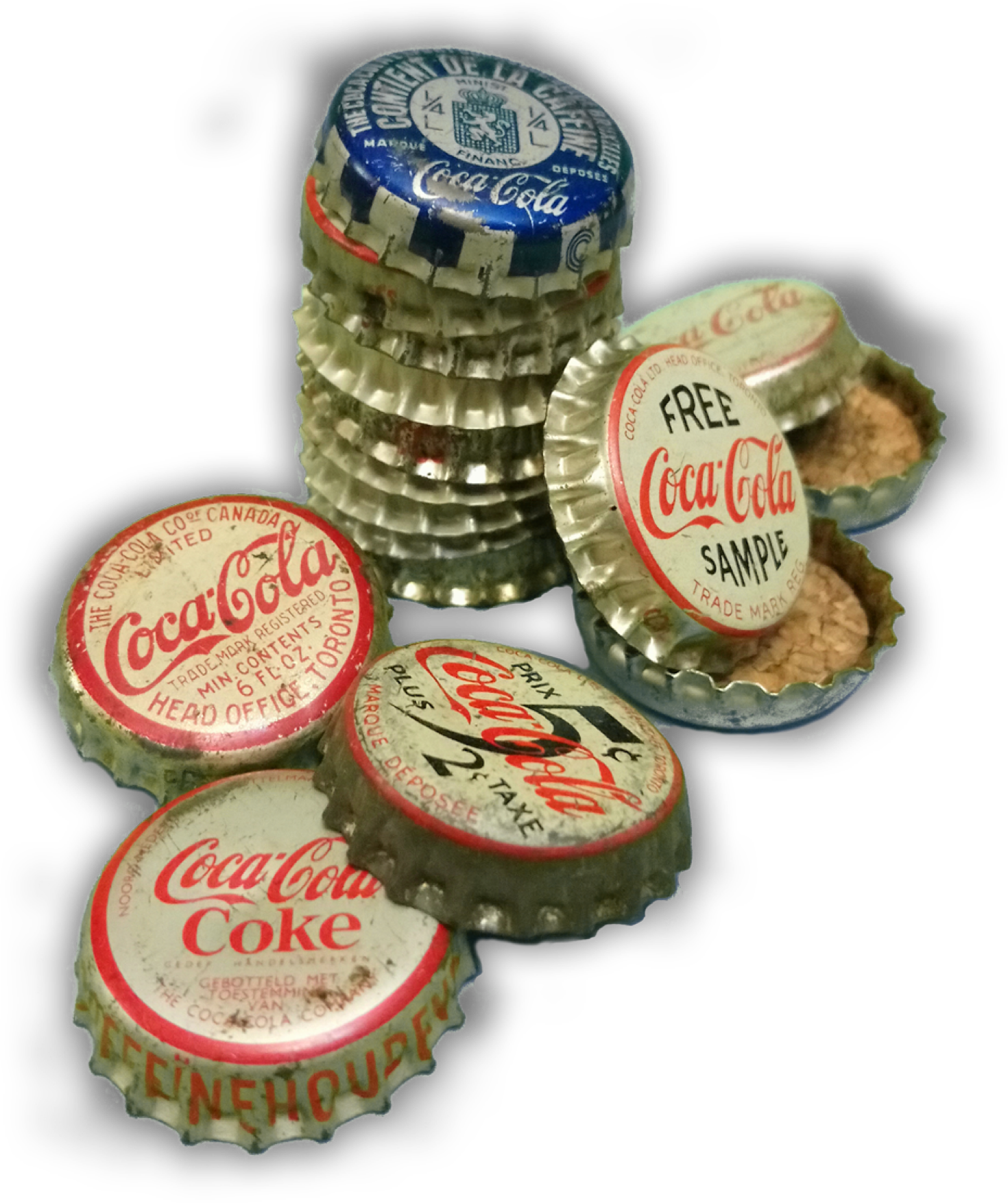 Coca-Cola-Flaschenverschluss aus Metall