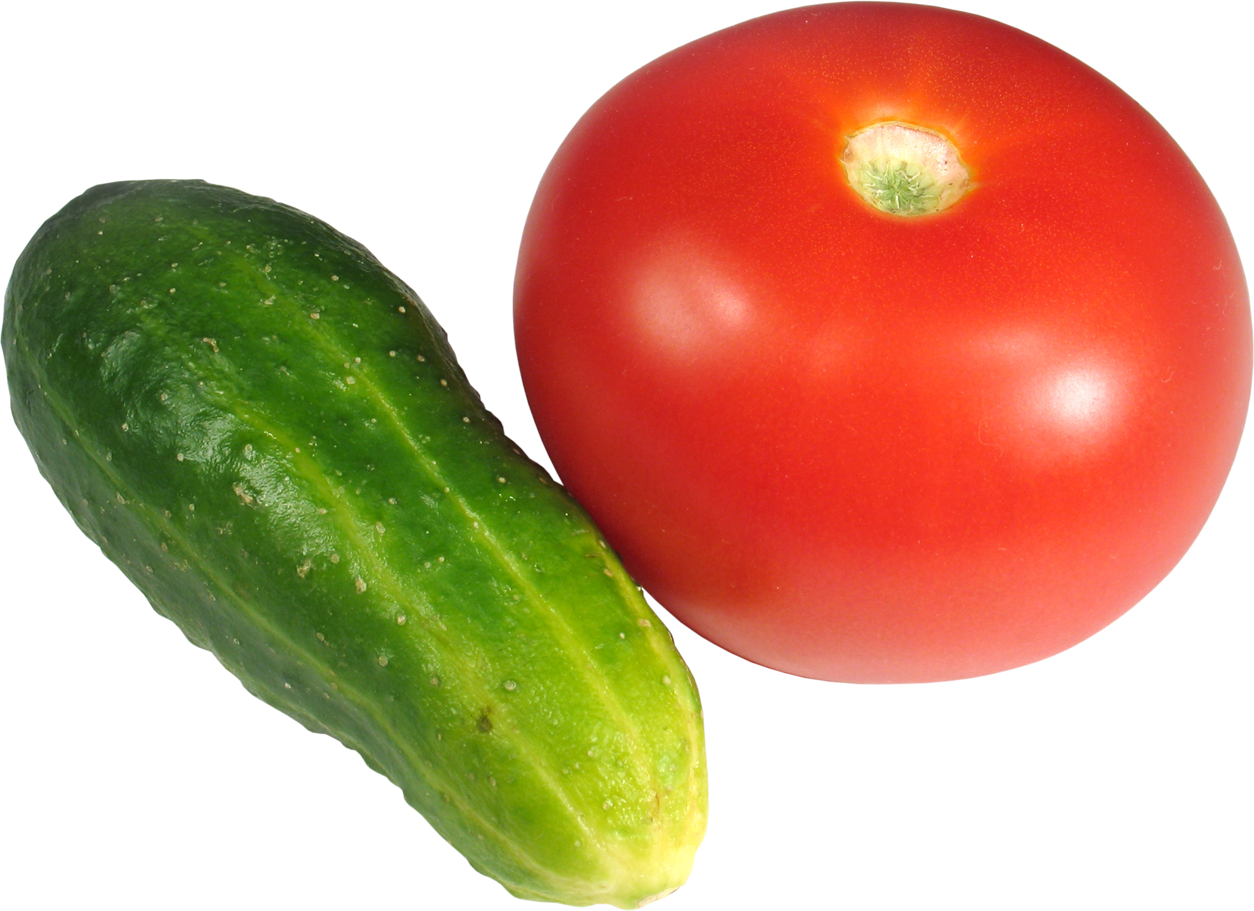 Pepino e tomate