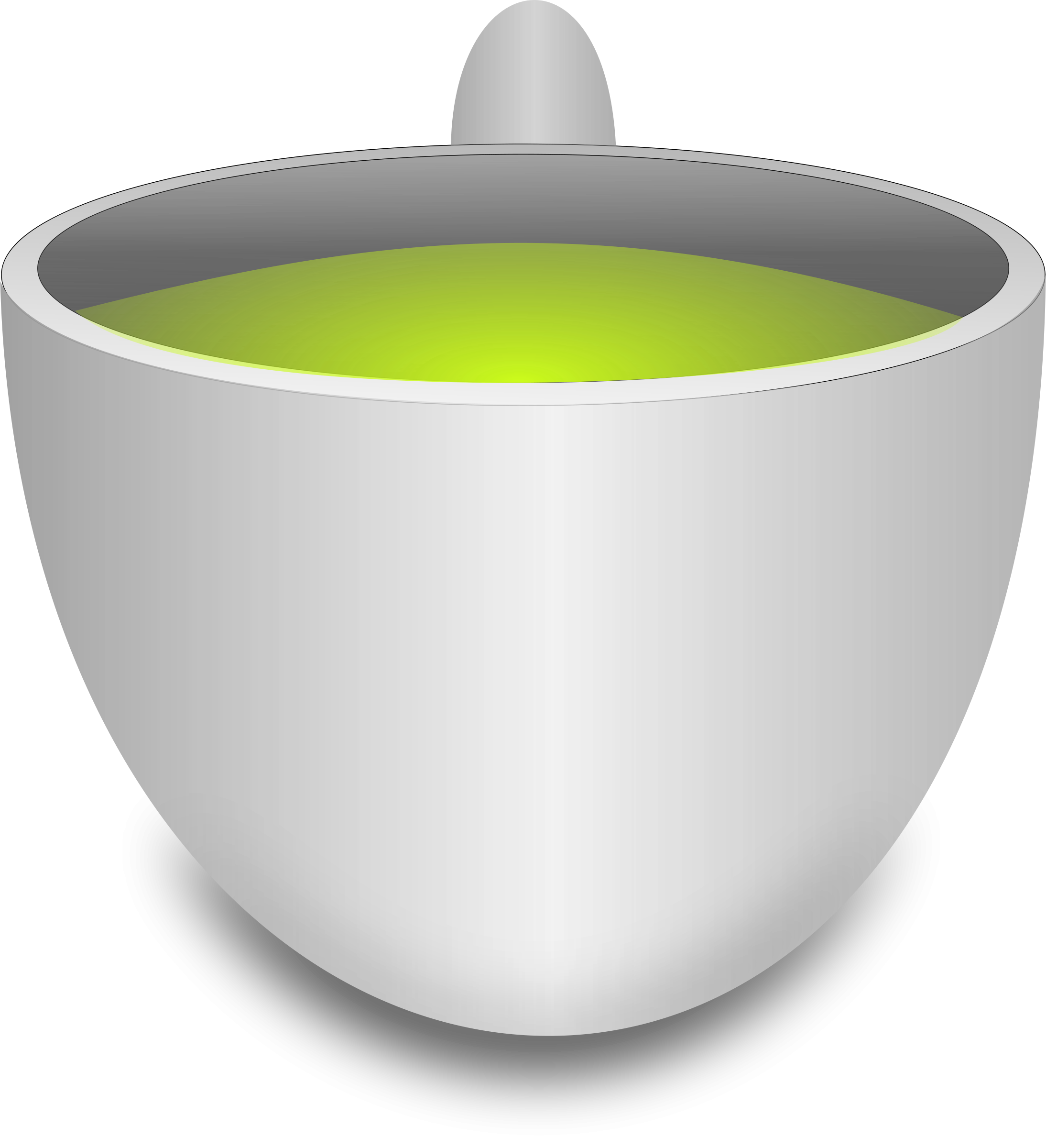 Xícara de chá verde