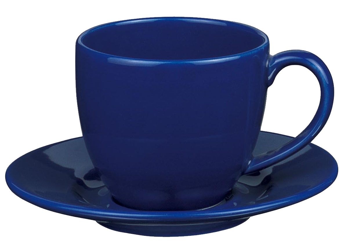 Xícara de chá azul