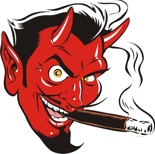 Demônio fumando