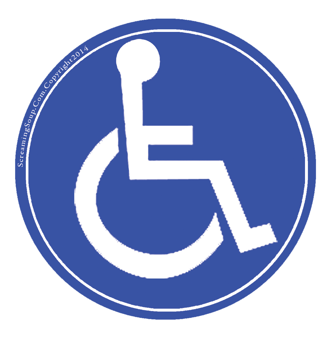 Symbole de handicap d'invalidité