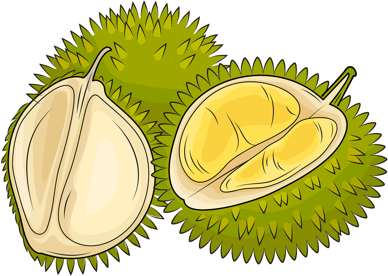 Handbemalte Durian