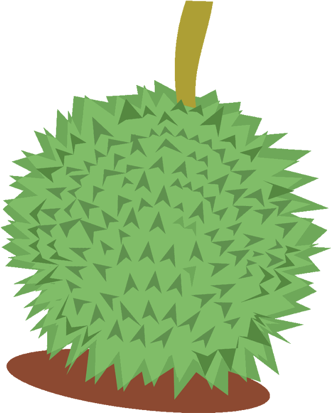 Durian dipinto a mano