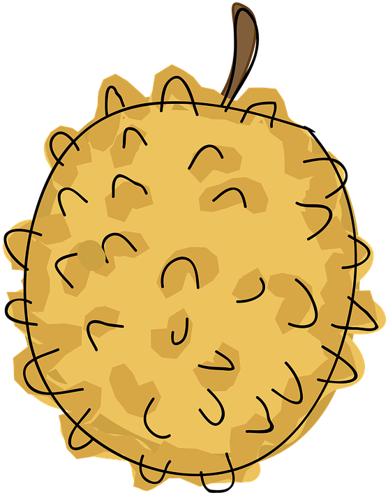 Durian yang dilukis dengan tangan
