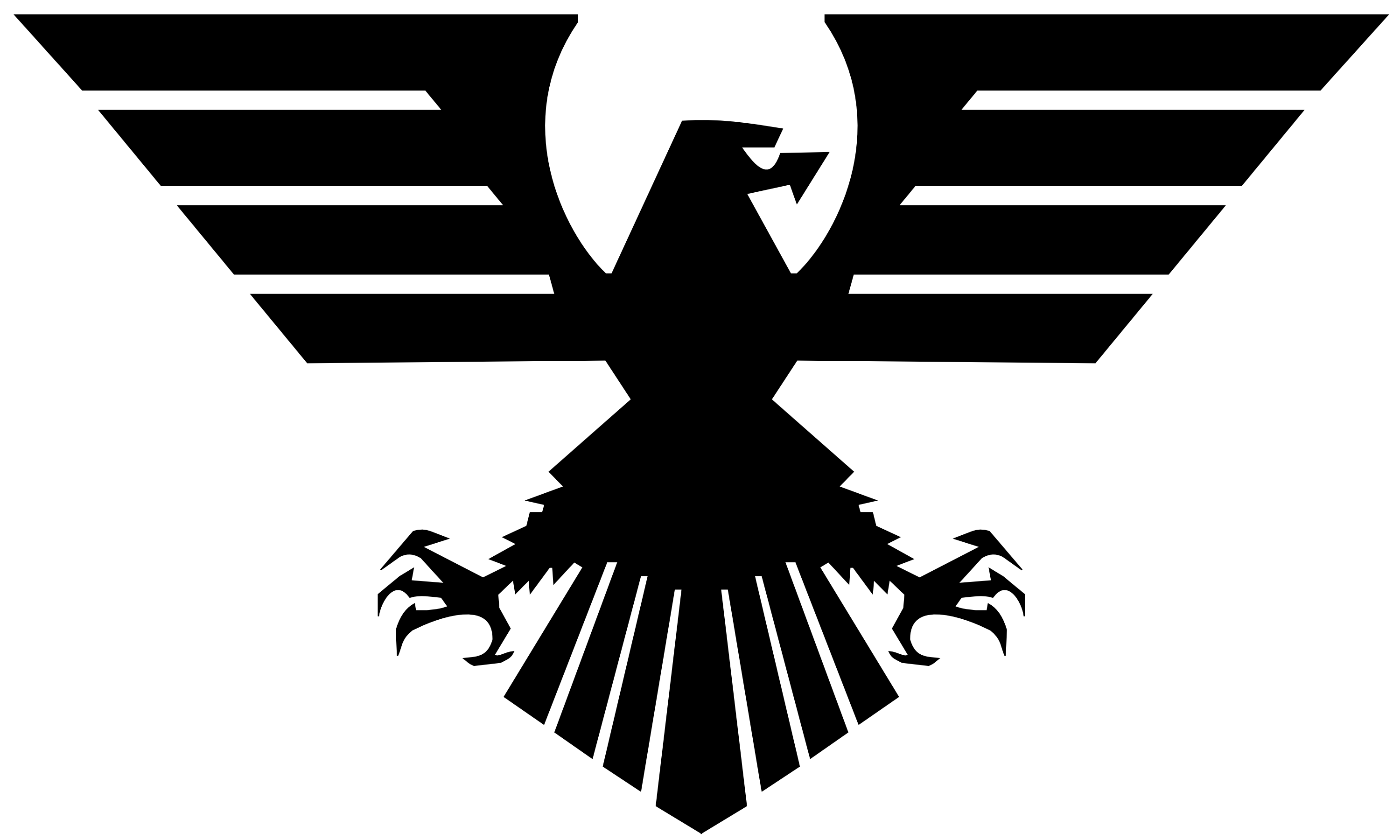 双頭の鷲の黒いロゴ